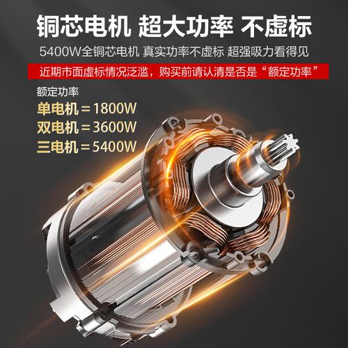 悍诺威工业吸尘器大吸力商用大功率洗车大型工厂车间仓库吸粉尘机