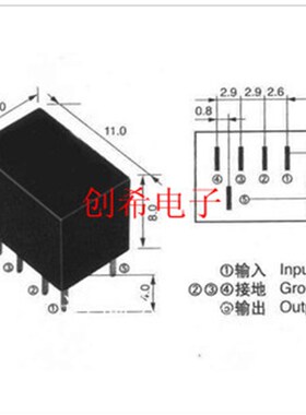 455KHZ直插陶瓷滤波器CFW455F 1+4对讲机专用滤波器 LT455FW  DIP