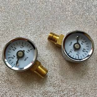 径向 立式 铜螺纹 1.6mpa 小型压力表 外壳直径30mm