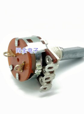 148型单联电位器带开关可调电阻5K10K20K50K100K250K500K轴长15MM