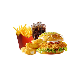 麦当劳代下麦辣鸡腿堡单人餐麦乐鸡可乐中薯条兑换券 99百亿