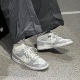 Dunk 低帮 皮革 Nike 休闲舒适 防滑耐磨 儿童板鞋 灰白色