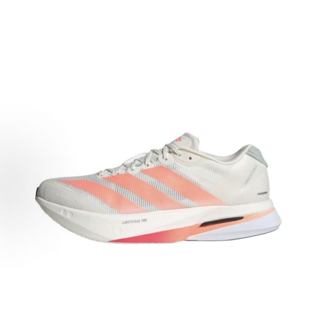 adidas Adizero Boston 13 舒适柔软 休闲跑步鞋 男款 白橙色
