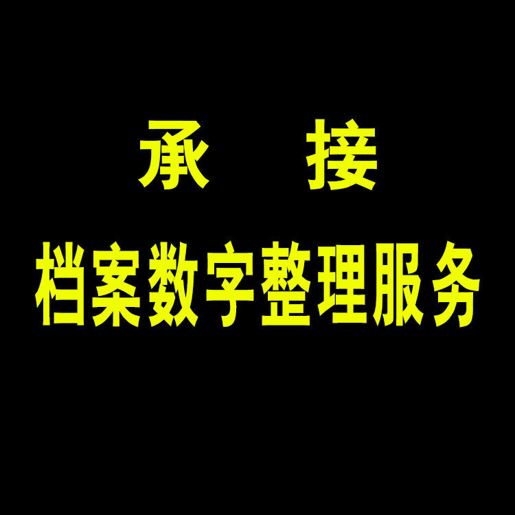 档案数字化整理服务人事档案档案数字化整理服务