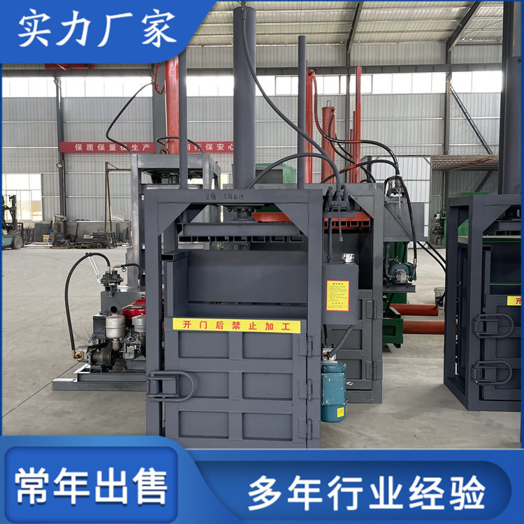 单缸双杠20吨废纸立式液压打包机 自动推包不漏油废品压块机