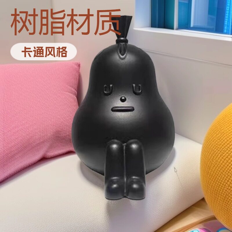 现代简约创意抽象树脂小摆件桌面儿童房软装饰品工艺品装饰品