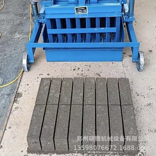 实心砖水泥砖机切块成型机 双排孔空心砌块成型机 水泥制砖机设备