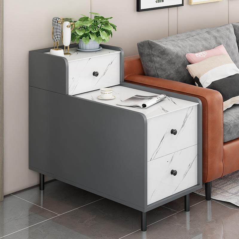 轻奢岩板沙发边几边柜客厅小茶几迷你边桌卧室边几边角侧边柜边桌