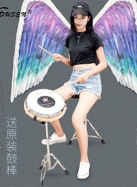 ipusen哑鼓套装12寸哑鼓垫初学者入门儿童打击板亚鼓架子鼓练习鼓