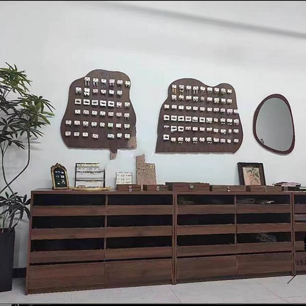 饰品店展示柜服装店中岛柜复古多层柜台首饰珠宝展示架斗柜柜