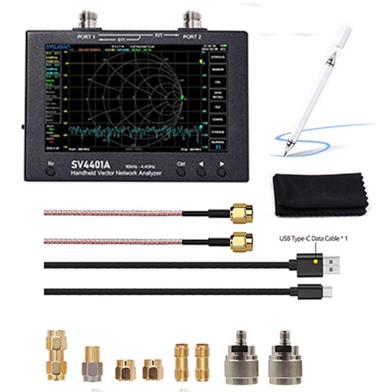 7寸大屏矢量网络分析仪SV4401A 50KHz-4.4GHz 100db动态 NanoVNA