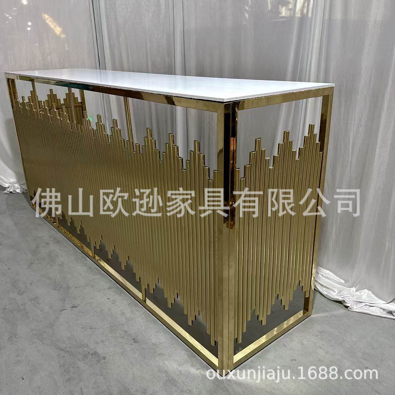 不锈钢婚庆多管吧桌宴会吧桌鸡尾酒高吧台欧逊五金家具