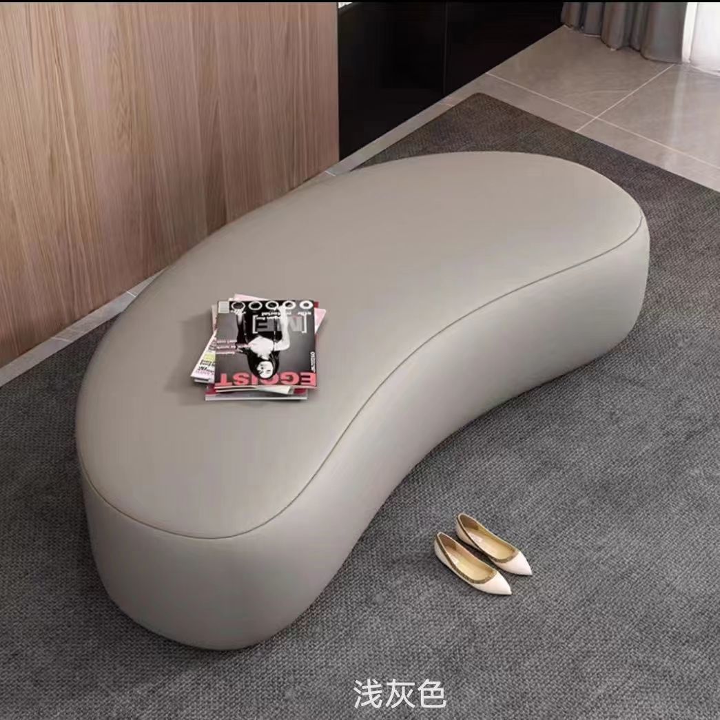 服装店商场单人可坐长条沙发凳