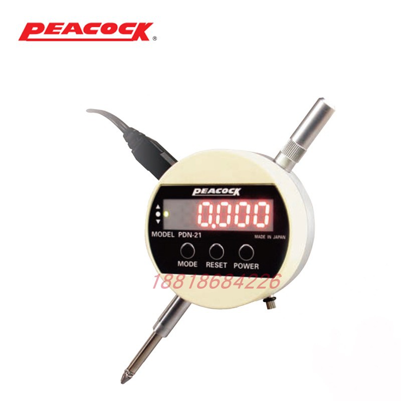 原装日本PEACOCK孔雀 电子数显指示表千分表 PDN-21 PDN-51