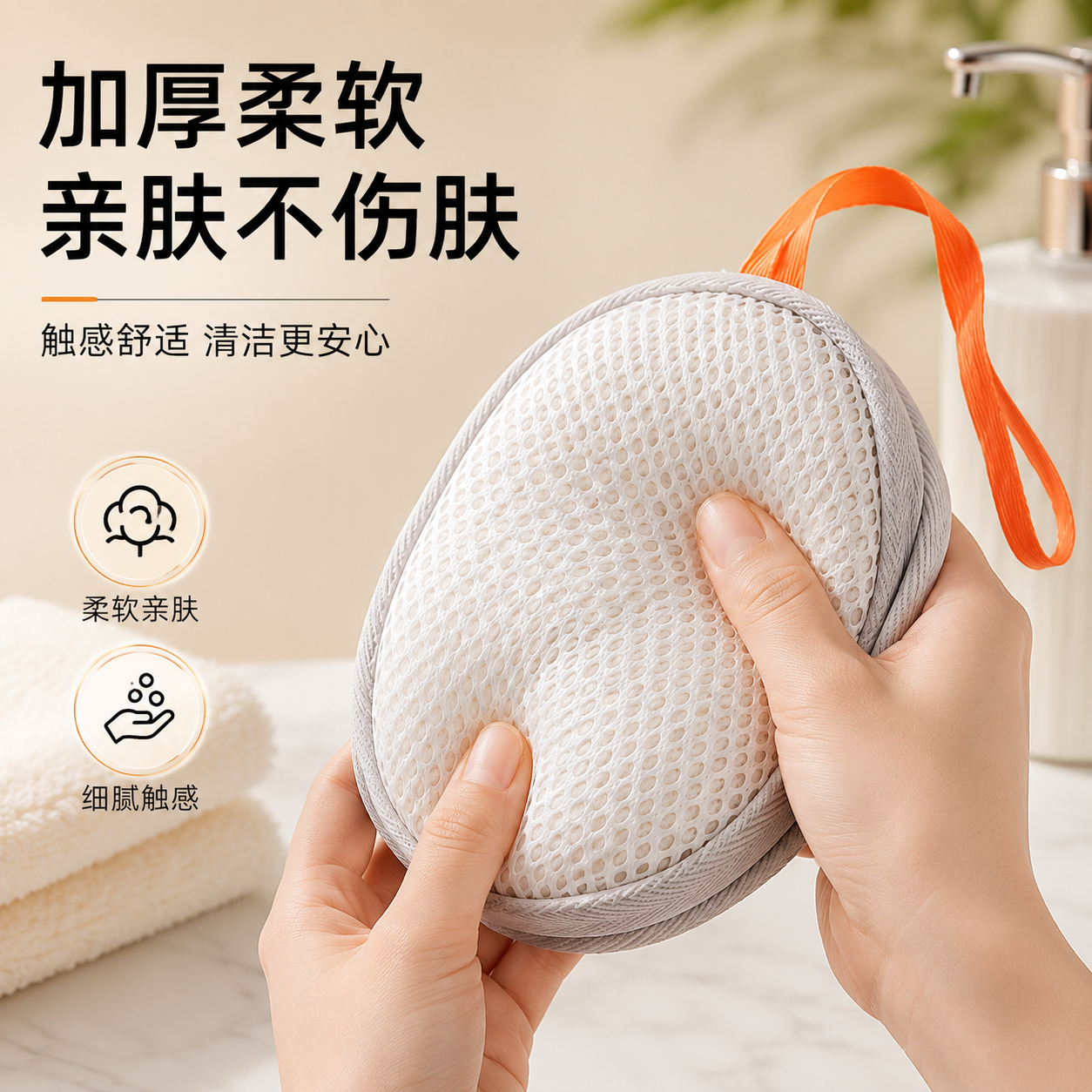 三明治香皂起泡网袋洗衣皂神器