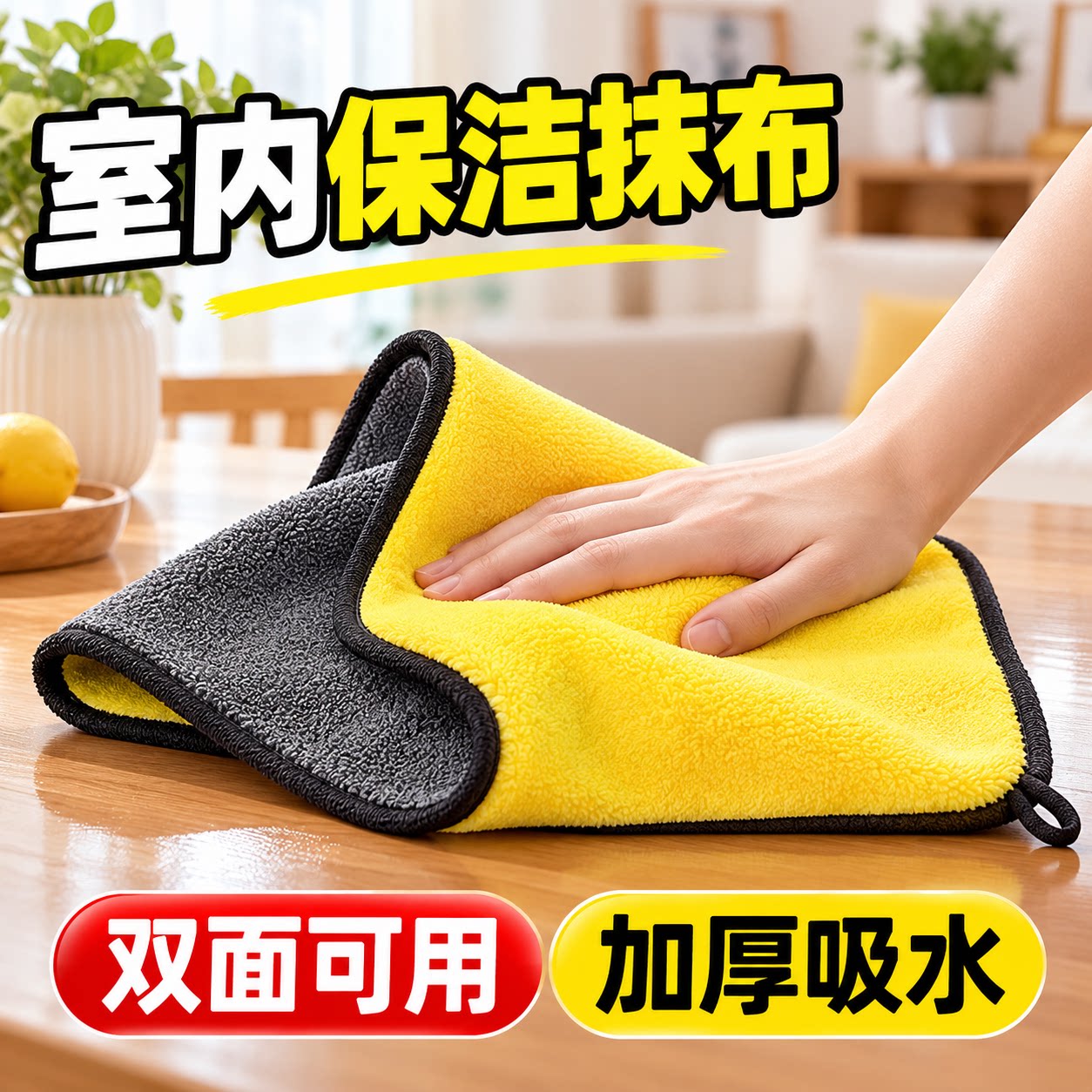 保洁专用毛巾抹布吸水加厚细纤维洗碗布不掉毛家政家务清洁擦玻璃