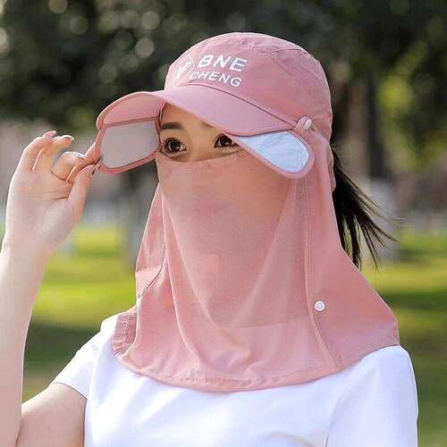 遮阳帽防晒女士夏防紫外线面罩