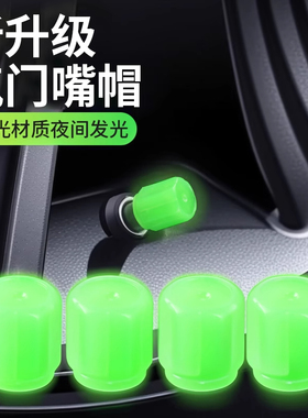夜光气门嘴汽车轮胎气嘴帽发光电动车气门芯通用电动车气门嘴芯