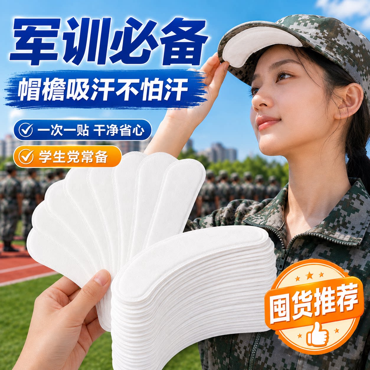 帽子防脏内贴帽沿条衣领吸汗贴