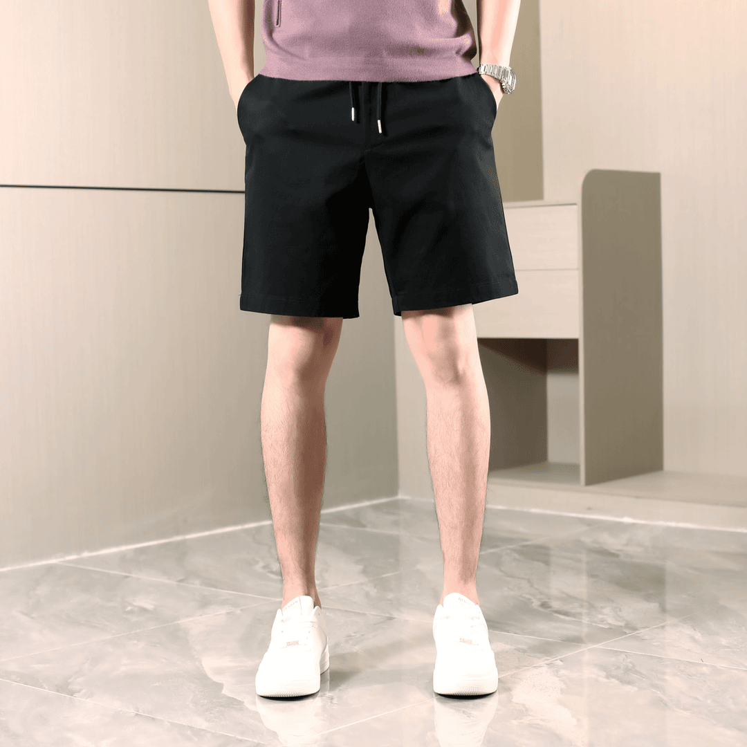 莱塞尔天丝男士短裤简约休闲