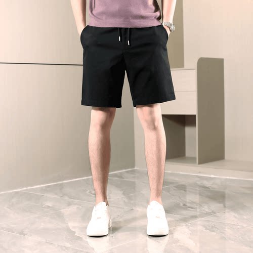 莱塞尔天丝男士短裤简约休闲