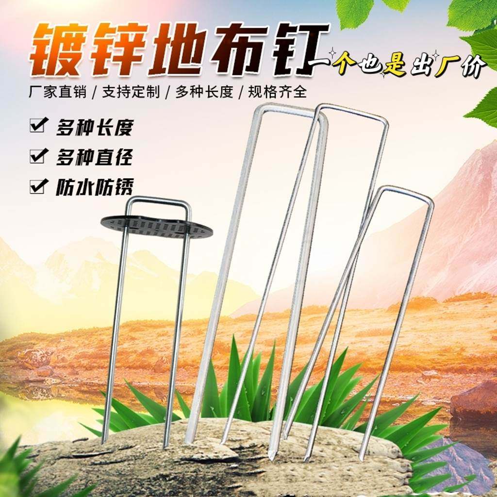 防草布地钉U型镀锌铁草坪农业固定器土工布滴灌管三维网垫片热卖,厨房电器,爆米花机,淘宝优惠券,粉丝福利购,淘宝优惠卷
