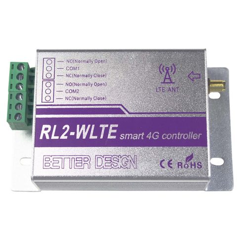 2通道4G继电器开关RL2-WLTE-EU/EC APP遥控灯，窗帘，车库门，水