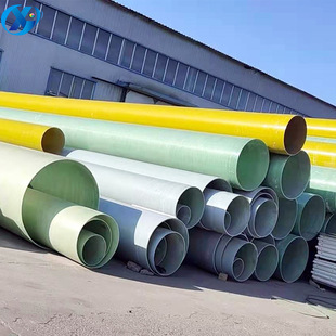 DN600玻璃钢除臭风管 连续缠绕夹砂管 污水处理厂有机玻璃钢管道
