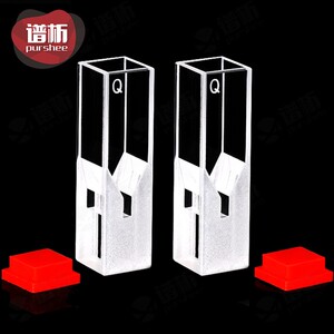石英微量荧光比色皿100ul 粉融/光胶一体工艺中心高度15mm 透紫外
