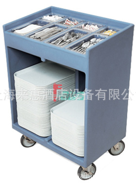 CAMBRO TC1418-191 托盘餐具车(花岗岩灰色) 餐饮行业设备