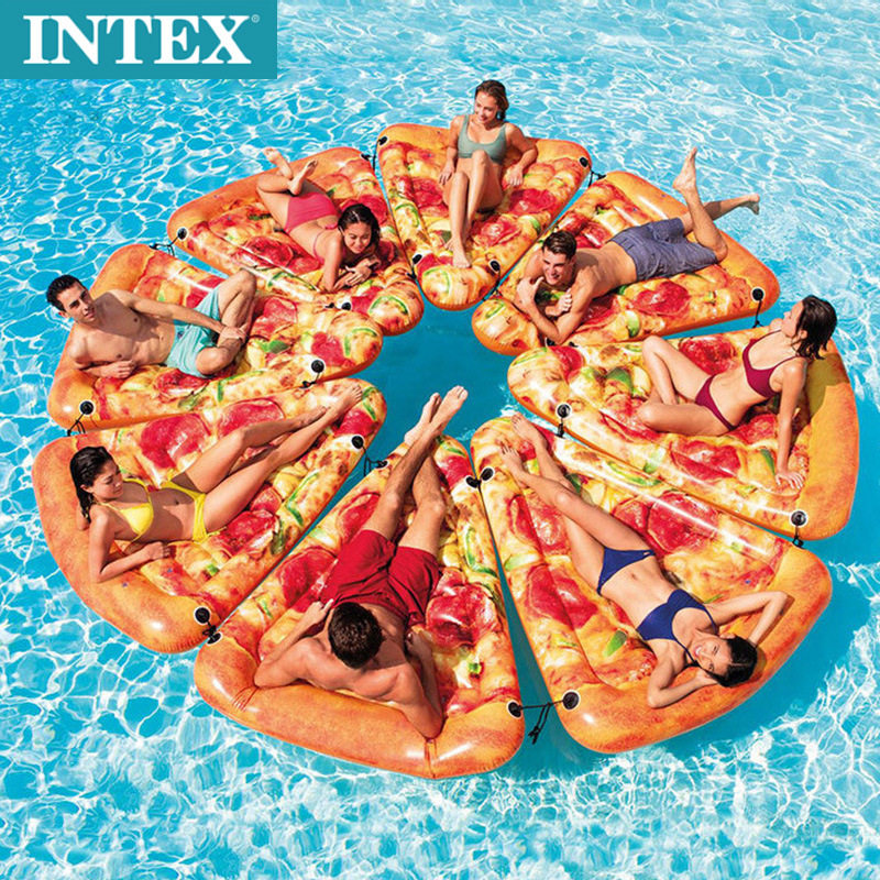 INTEX 58752 披萨浮排 冲浪板 充气躺椅 水上戏水游泳用品 坐骑