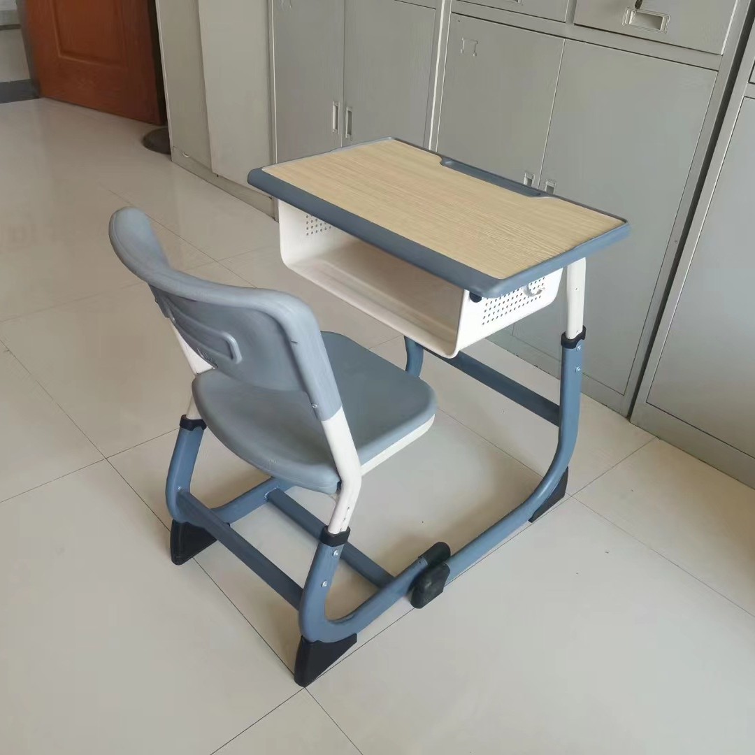 辅导班书桌单人课桌椅学校培训学习书中小学生可升降厂家直销塑钢