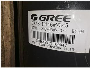 H446wN345 60Hz R410A 230V 3PH空调压缩机 208 QXAS