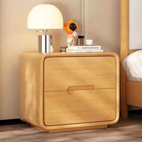 新中式实木床头柜简约现代家用卧室床边储物柜小户型免安装收纳柜