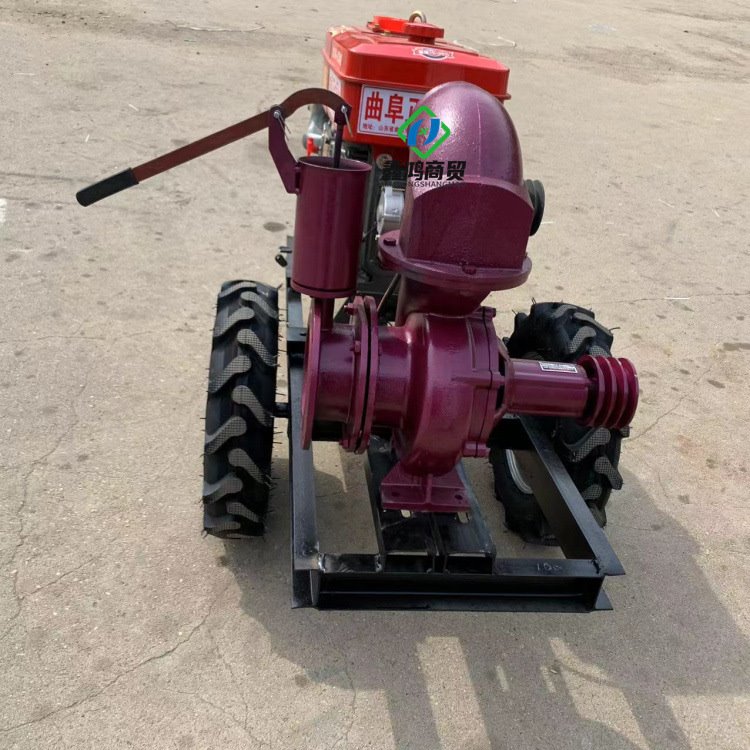 6寸压井离心泵水冷柴油拖车款铸铁材质耐磨耐用泵农田滴灌水泵