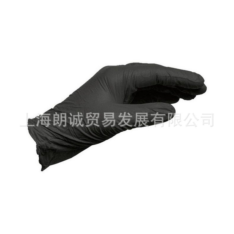 / 防护手套一次性丁腈手套 无粉 黑色-100支/包