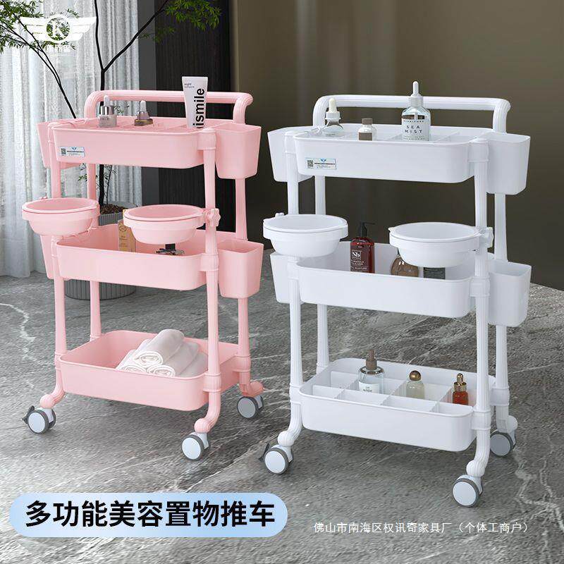 美容车美容院专用小推车纹绣美睫理发店火罐收纳美发置物架手推车