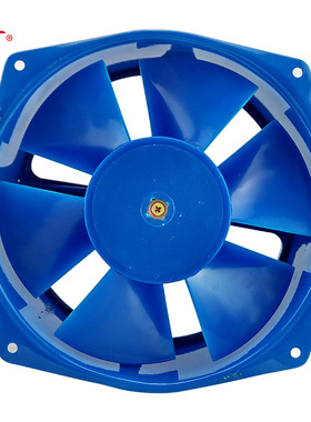 直销200FZY2-D蓝色铁壳220V/380V散热风扇21070大风量机箱风扇