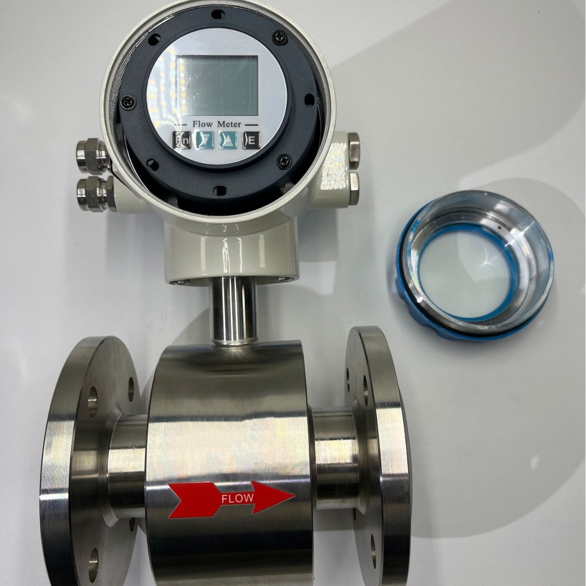 全不锈钢流量计废水泥浆液体污水流量计防腐dn50/100称里材质F46