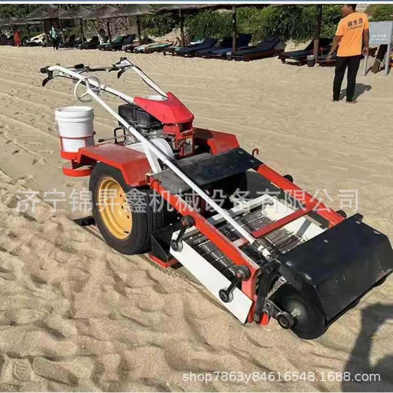 沙滩清理机 小型手推沙滩车 海边环卫清扫车 厂家