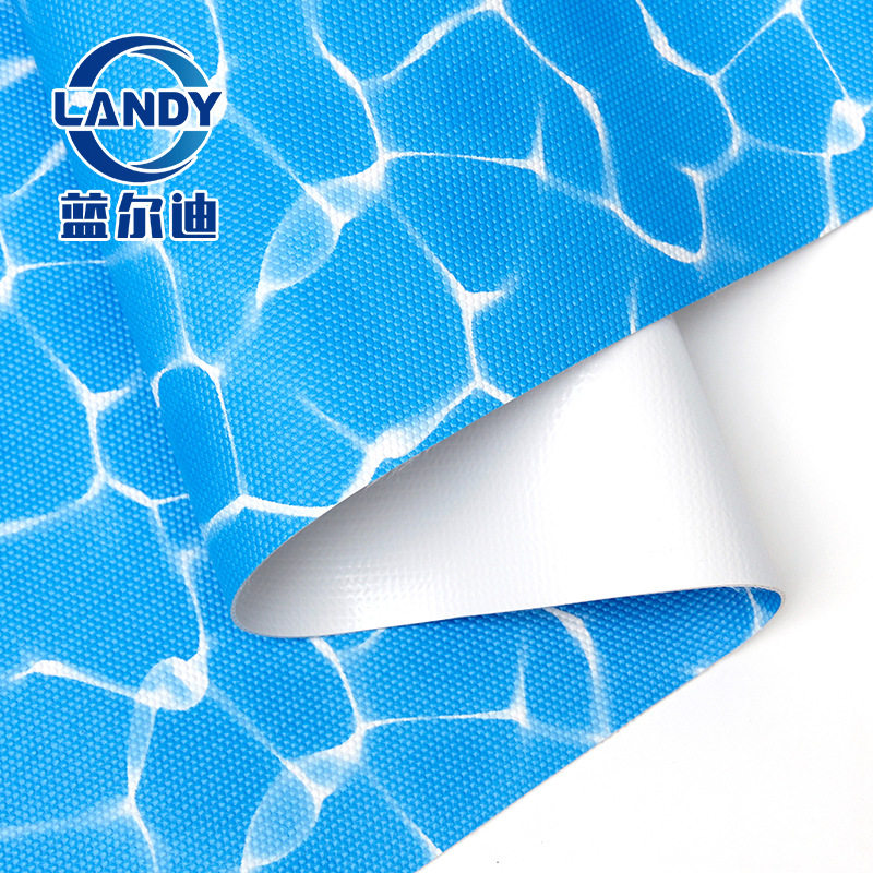 蓝尔迪防水胶膜水波纹pvc胶膜 防渗透泳池防水装饰内衬防滑胶膜