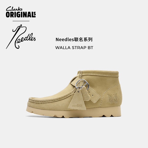 Clarks Originals×Needles 联名男士解构复古高帮袋鼠休闲鞋
