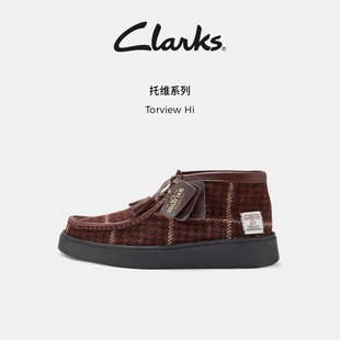 Clarks其乐Originals Torview Hi男士复古粗花呢袋鼠靴