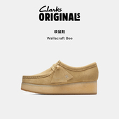 Clarks其乐Originals 复古袋鼠厚底鞋 Wallacraft Bee女款