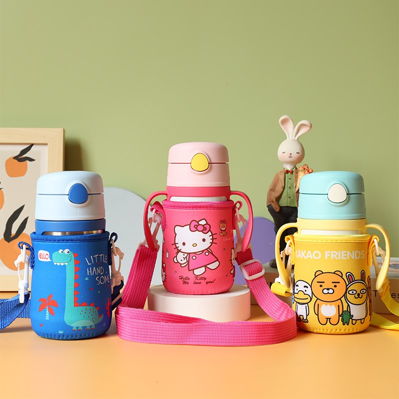 膳魔师TCKC305毫升杯套foogo儿童保温吸管杯巧U虎水杯通用保护套