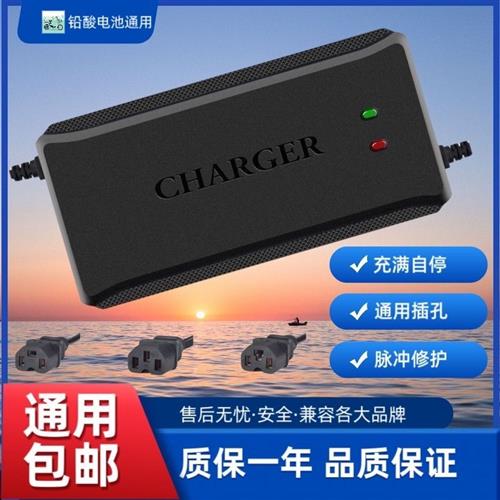 电动车充电器48V12AH60V20AH72V32A智能铅酸电池电瓶车充电器