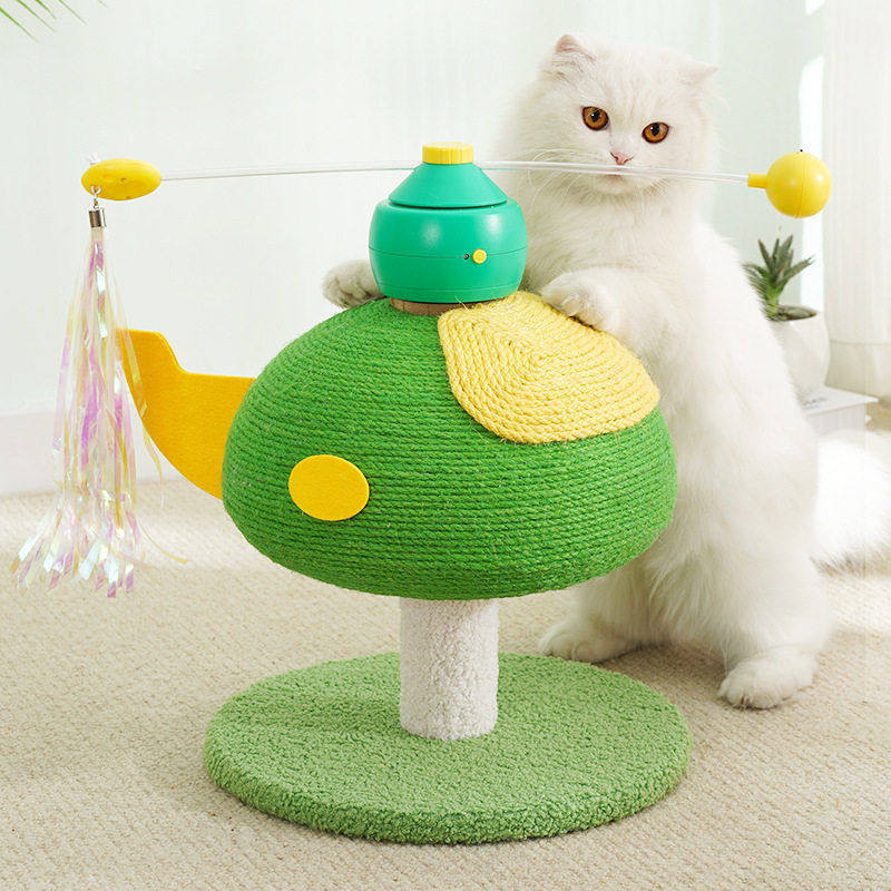 喵仙儿智能猫咪玩具旋转飞机激光自嗨电动逗猫棒麻垫磨爪器猫抓板