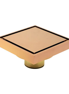 715048 71504806 优质瓷砖镶嵌黄铜隐形浴室淋浴房方形全纯铜地漏