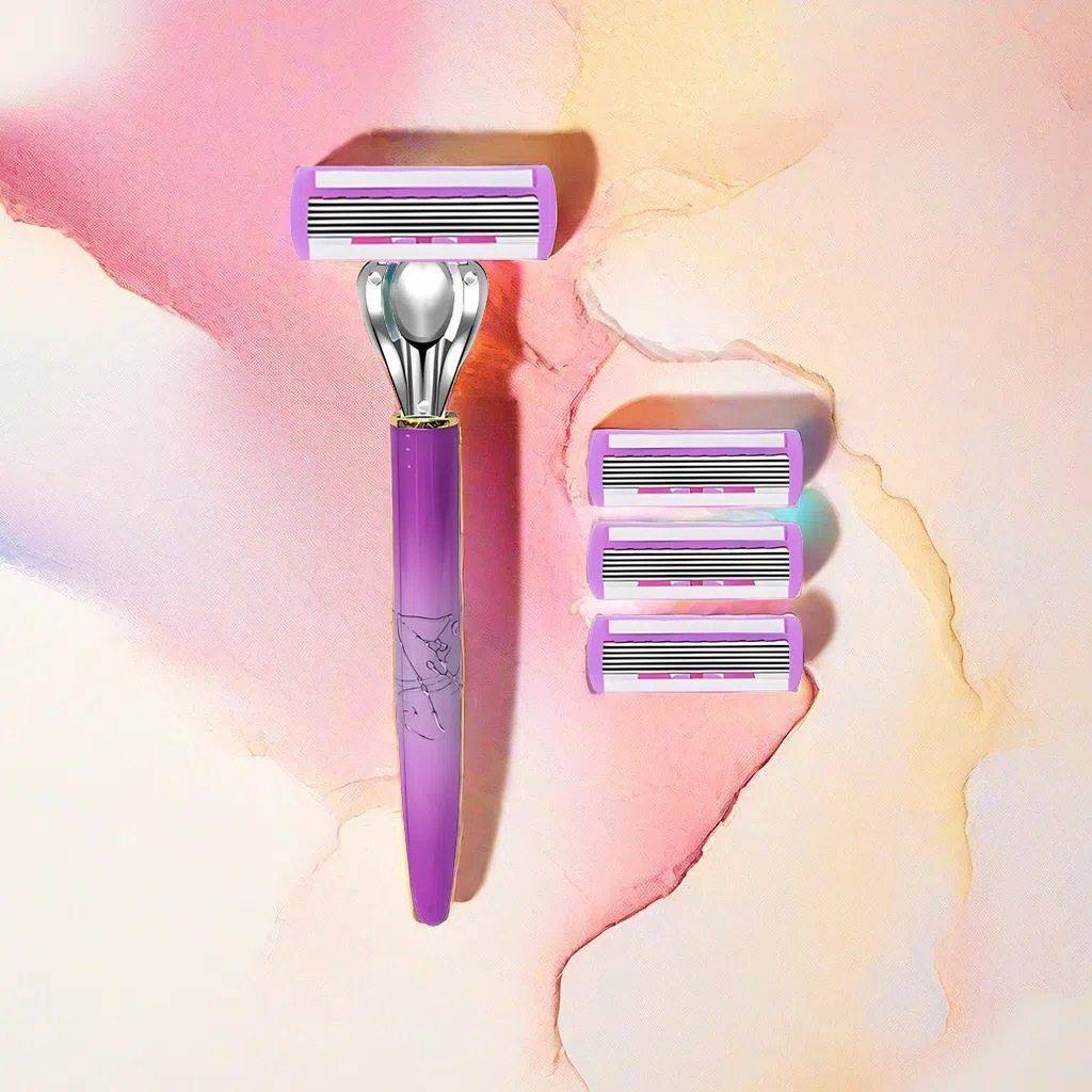 女用剃毛刀6层刀片女士刮毛刀女用剃毛刀手动刮毛刀刮腋毛刀,家庭/个人清洁工具,剃须刀,淘宝优惠券,粉丝福利购,淘宝优惠卷