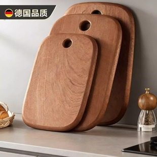德国抗菌防霉小案板实木切菜板婴儿水果粘砧板乌檀木整木菜板家用